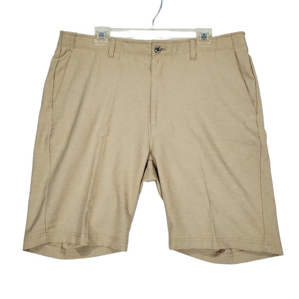 Pebble Beach Men's Outdoor Dry-Luxe Performance Golf Shorts Size 38 Tan / Beige - Picture 2 of 16
